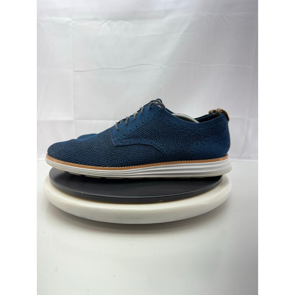 Cole Haan OriginalGrand Knit Oxford Mens 12M Blue Stitchlite Casual Shoes C29733